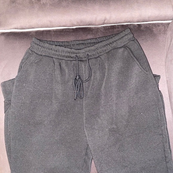 J & K - Black Crop Hoodie and Jogger SET - Picture 5 of 5